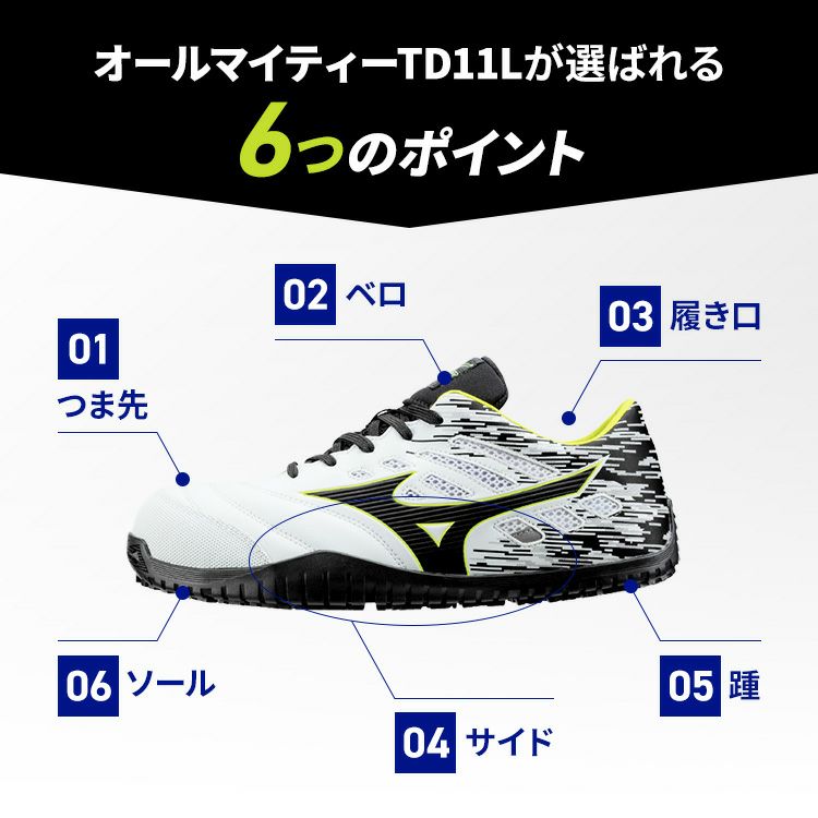 【予約注文】送料無料ミズノmizuno新モデルドライバー用安全靴TD11LF1GA1900|新色作業靴運転長距離ドライブトラック荷運び運送運輸配達疲れにくい疲れない滑らない痛くないかかと通気性軽量白黒青赤オレンジひも新作29cm樹脂先芯