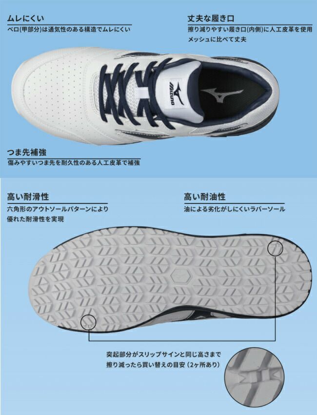 ミズノmizuno安全靴ALMIGHTYLS11L【F1GA2100】