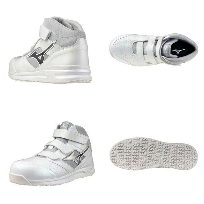 【予約注文で10％OFF！】ミズノmizuno安全靴作業靴ALMIGHTYLS221M【F1GA2200】|靴ブーツシューズ現場スタッフ作業普段履きメンズレディースおしゃれカジュアルかっこいい軽量白ヒモ紐軽い痛くない通気性樹脂先芯ミッドカット