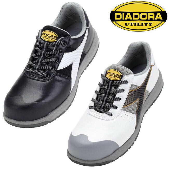 ディアドラDIADORA【TN-128】【TN-212】タネージャーTANAGER安全靴作業靴|メンズ軽い衝撃吸収樹脂製先芯白ホワイト黒ブラックJSAAA種履きやすい丈夫人工皮革紐ヒモ軽量軽い通気性衝撃吸収EVAフィット感クッション耐油