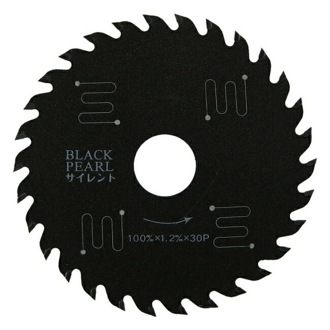 山真YAMASHINヤマシン木工用チップソーブラックパールサイレント100×30PMAT-BLPS-100