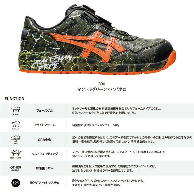 アシックス 安全靴 ウィンジョブ CP306 BOA MAGMA | 資材プラス【公式】通販サイト