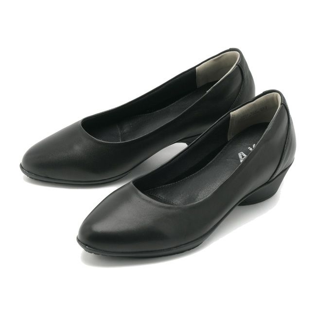 ALKIシープレザープレーンパンプスAK-3882|女性用レディース柔らかいかわいいおしゃれ歩きやすいアーチサポートフォーマルビジネスシューズ靴クッションインソール黒ブラック