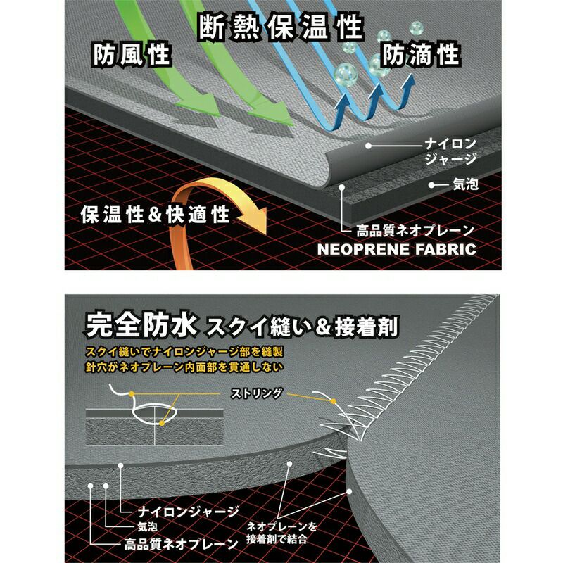 知智プラン防水ネオプレーングローブ【0403】|手袋防水防寒アウトドアグローブかっこいいおしゃれバイク自転車キャンプ登山釣りウォーキングサイクリングランニングスポーツ