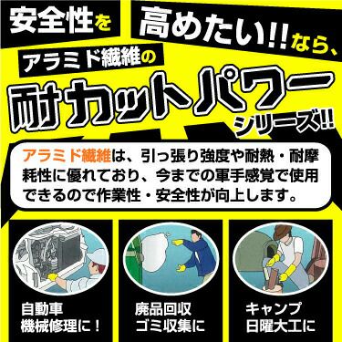 作業用手袋【（耐カットパワー軍手）TPG-23】10双セット
