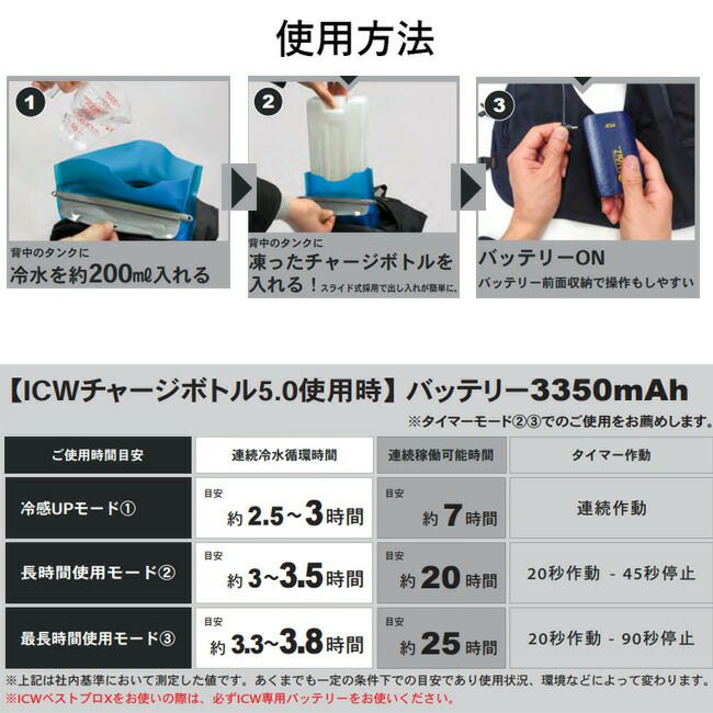 CUC 【ICW710】 アイスウォータークーリングベストプロ Xセット フリーサイズ | 水冷服 アイスベスト クール 夏 冷却 涼しい ひんやり  水 氷 熱中症 猛暑 対策 冷感 冷たい 冷凍 爽快 清涼 熱中症 対策 黒 2024 2024年 新商品 新作