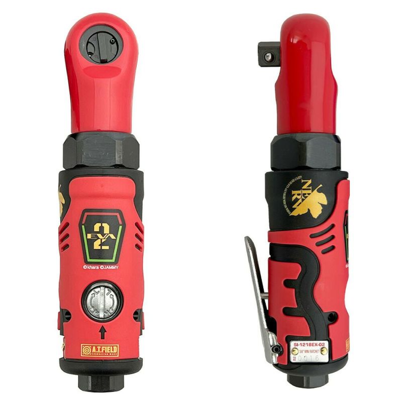 エヴァンゲリオンコラボ9.5mm角新ラチェットレンチA.T.FIELD【SL-1218EX-01】【SL-1218EX-02】|初号機エヴァEVAグッズかっこいいおしゃれ車車両メンテナンスメンテ工具セット作業車両点検多機能コンパクトヘッド左右切り替えガレージ