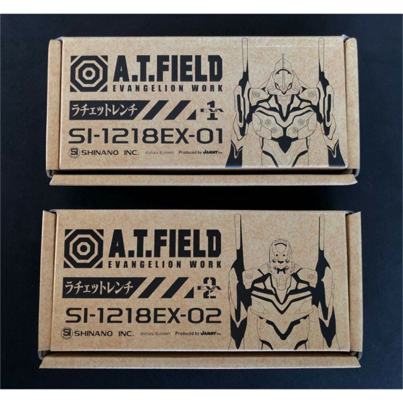 エヴァンゲリオンコラボ9.5mm角新ラチェットレンチA.T.FIELD【SL-1218EX-01】【SL-1218EX-02】|初号機エヴァEVAグッズかっこいいおしゃれ車車両メンテナンスメンテ工具セット作業車両点検多機能コンパクトヘッド左右切り替えガレージ