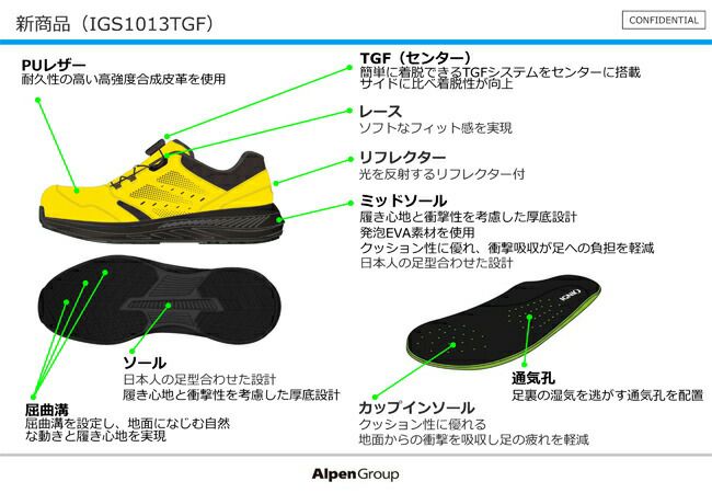 ジャパーナ安全靴イグニオIGS1013TGF