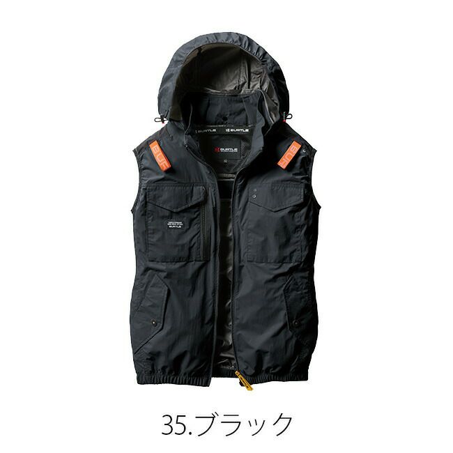 【2025年ファン＆バッテリーセット】バートルBURTLE空調ウェア【AC1154】ベストフード付き|新作新モデル最新限定限定色おしゃれかっこいいカジュアルメンズレディース撥水空調涼しいエアークラフト夏クールフード