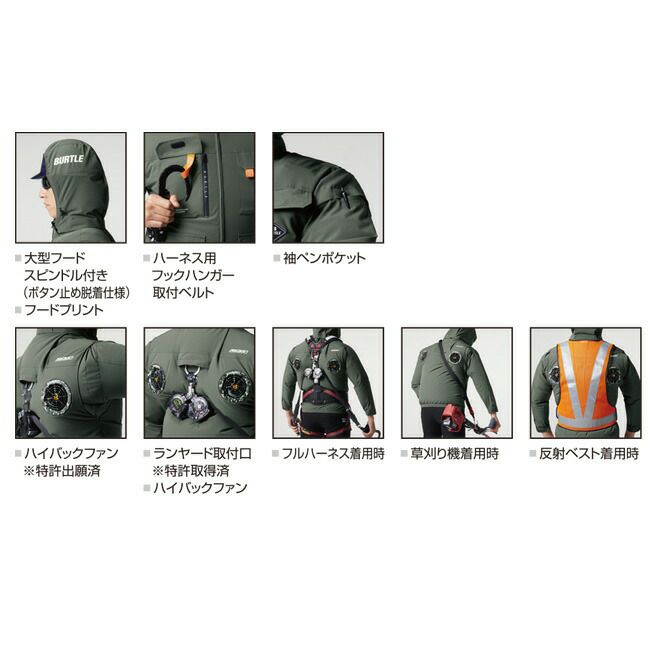 バートルBURTLE空調ウェア【ac2036】半袖
