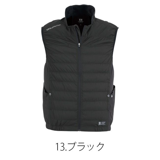 【2023年ファン&バッテリー付き】空調風神服コーコスCO-COS空調ウェア【G-7729】ボルトクール風ダウンベスト