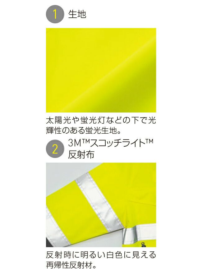 サンエスSUN-S空調風神服【KF92521】Hi-Vis長袖ブルゾン