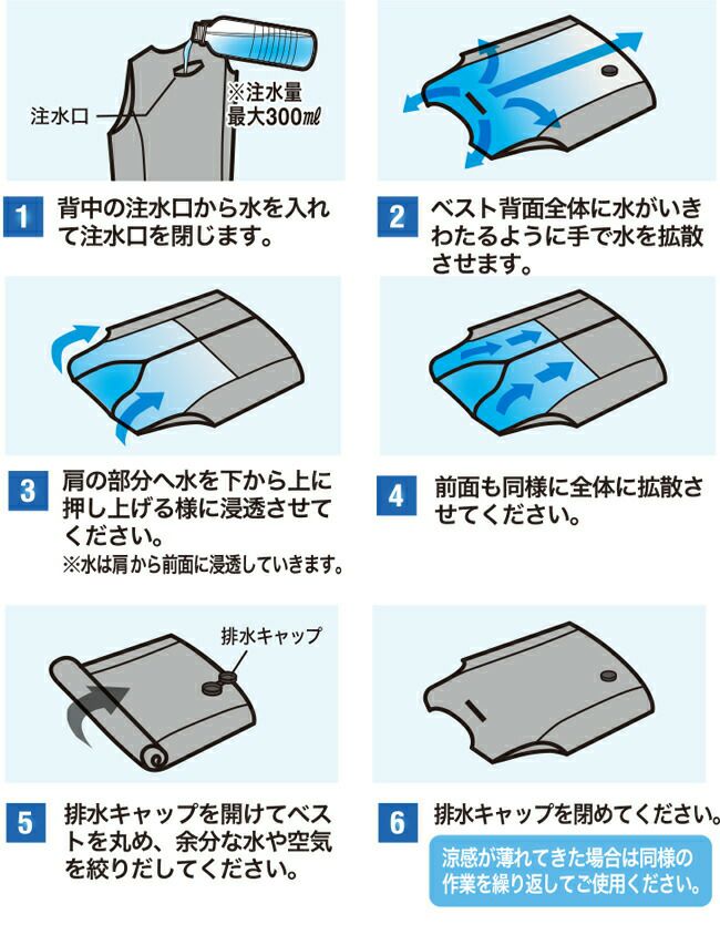 アクアウォーターベスト【AT501】スリークォーターズ