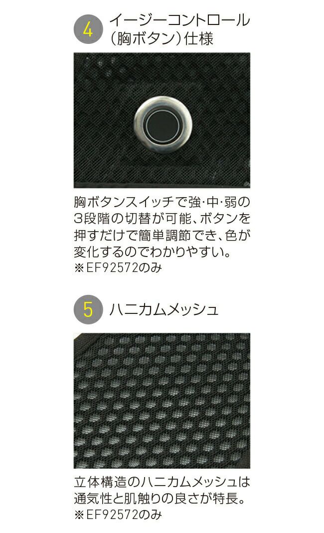 サンエスSUN-S【EF92572】フローズンベスト（ペルチェデバイス3個搭載）