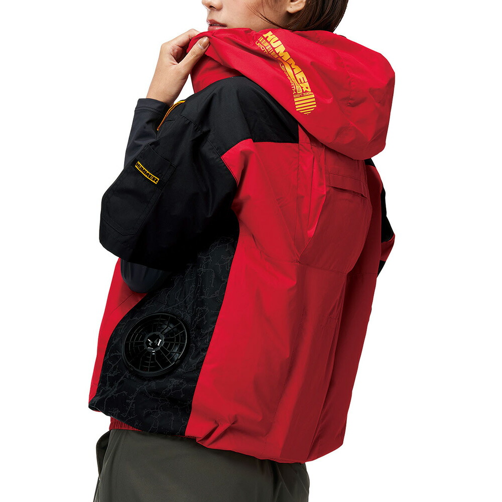 空調風神服アタックベースHUMMER空調ウェア服【09905】服単体半袖|夏涼しいクール空調ウェア服作業着夏場現場作業熱中症対策おしゃれかっこいいカジュアルメンズレディース作業着作業服