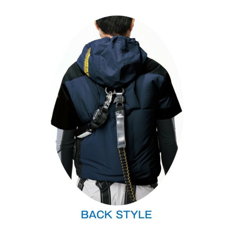 空調風神服アタックベースHUMMER空調ウェア服【09905】服単体半袖|夏涼しいクール空調ウェア服作業着夏場現場作業熱中症対策おしゃれかっこいいカジュアルメンズレディース作業着作業服