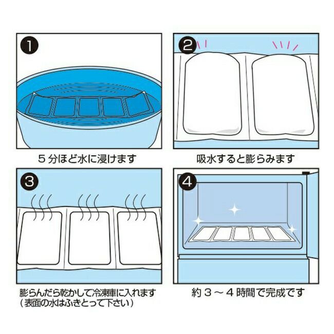 ブレインBRAIN【brain134】シート保冷剤(5連)