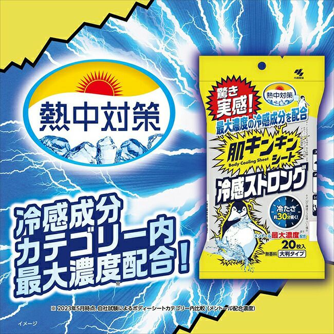 ブレインBRAIN肌キンキンシート冷感ストロング20枚入/無香料