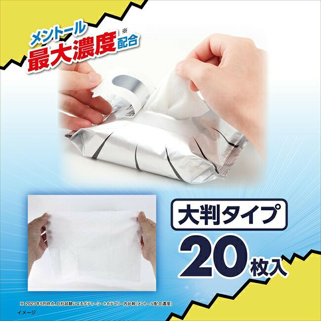 ブレインBRAIN肌キンキンシート冷感ストロング20枚入/無香料