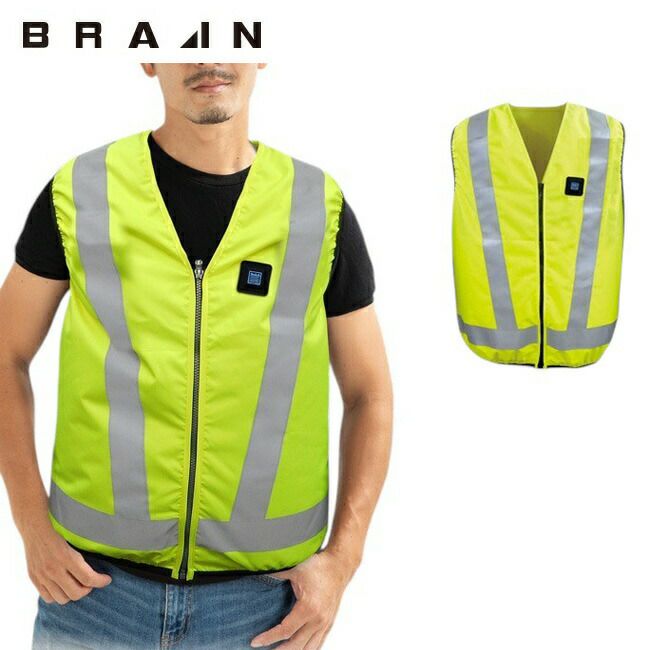 ブレインBRAIN【MESH-KB-103-1】高視認性/胸スイッチ/空調ベスト/服のみ