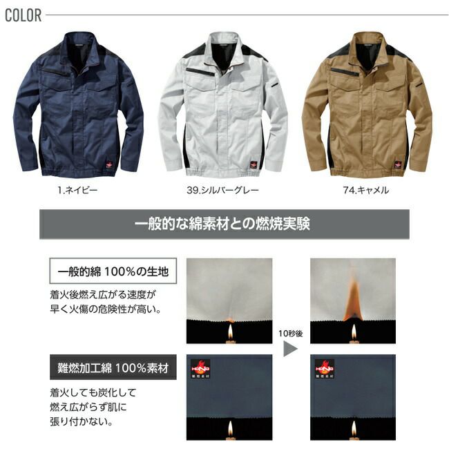 【2025年28Vバッテリー＆ファンセット】鳳凰村上被服快適ウェア服難燃長袖ブルゾン【V4202】