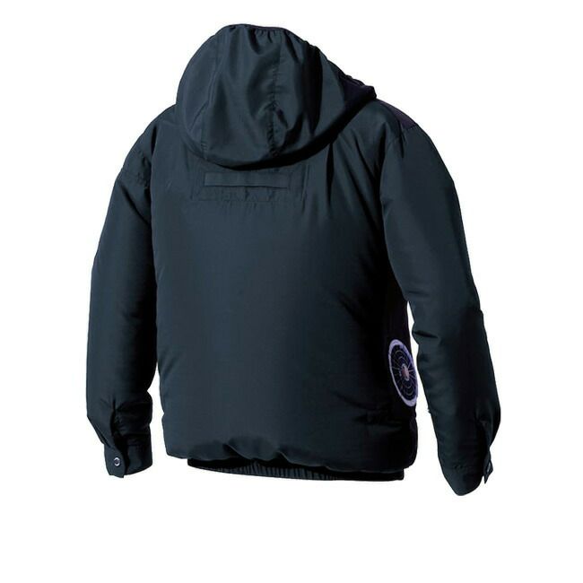 【2025年28Vバッテリー＆ファンセット】村上被服HOOH快適ウェア服空調ウェア【V8812】サイドファン長袖フードジャケット