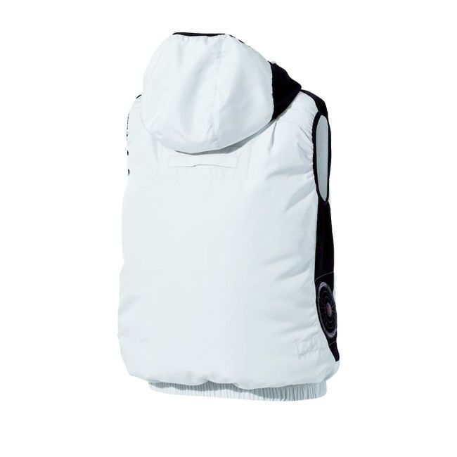 【2025年28Vバッテリー＆ファンセット】村上被服HOOH快適ウェア服空調ウェア【V8819】サイドファンフードベスト