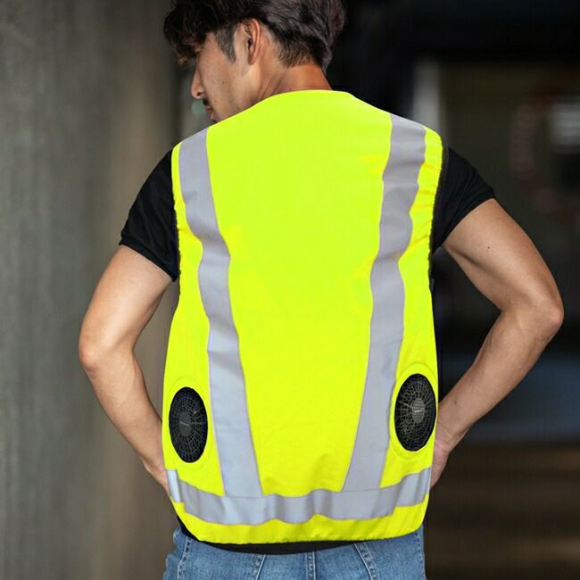 ブレインBRAIN【MESH-KB-103-1】高視認性/胸スイッチ/空調ベスト/服のみ