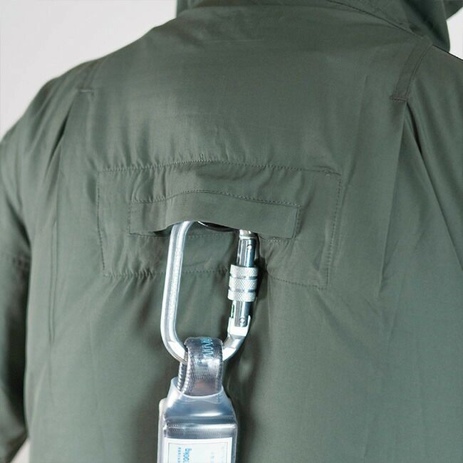 【2025年ファン＆バッテリー付き】富士手袋FUJITEUNION【76-920】空調ウェア半袖フードジャケット