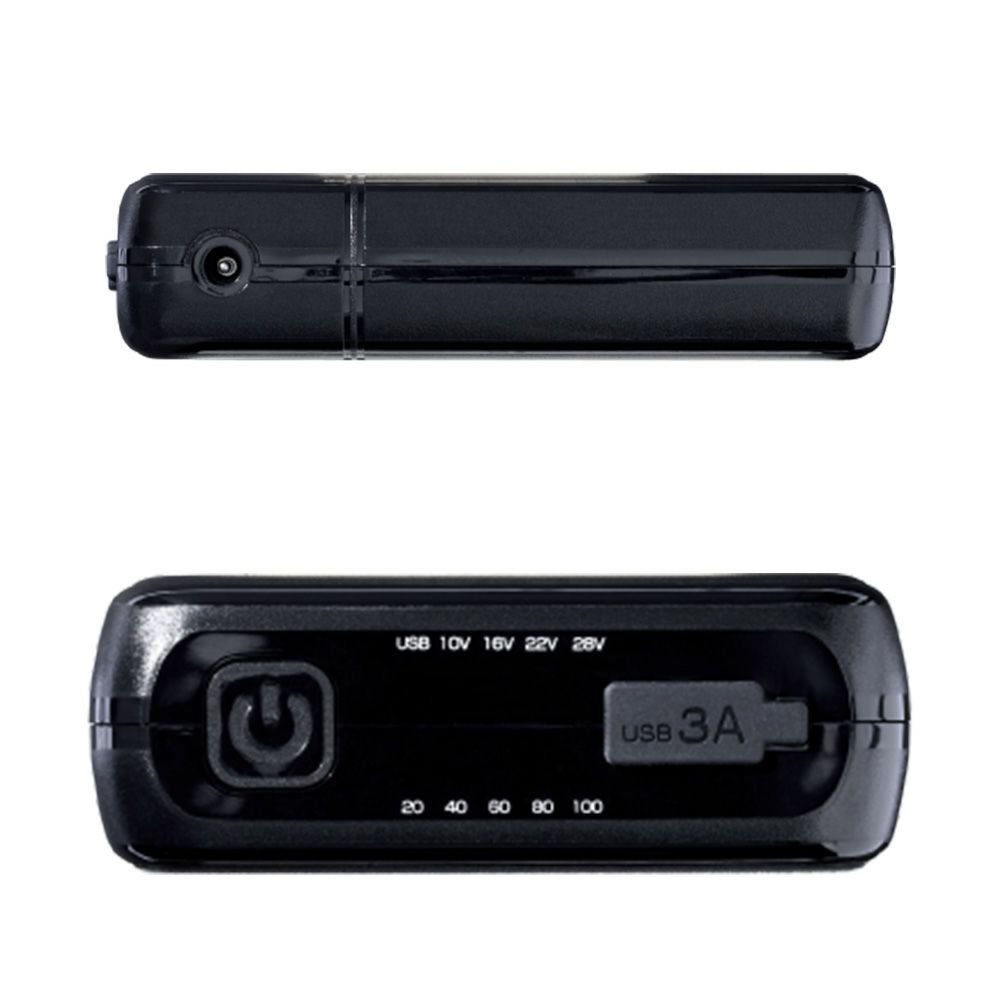 長信ジャパン2025年モデル28V対応バッテリーセット【GB428-P】＋【GF1】ファンセット（ブラック）|22000mAh最大11時間稼働安定出力熱中症対策15ヶ月保証付き夏クール涼しいデバイス