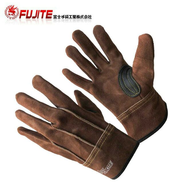 富士手袋ハイパートコテオイル背縫い38-20|トコテ手袋牛床革革手袋牛革作業作業用洗濯日曜大工アウトドア建築土木農林業鉄筋工業機械工場