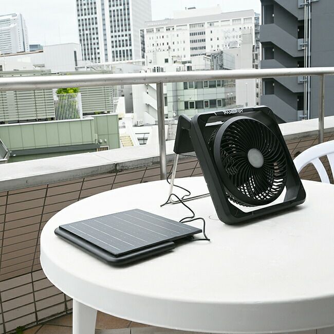 メテックスMETEXPANERGYコードレスウルトラソーラーファンPAN-SLF-BK