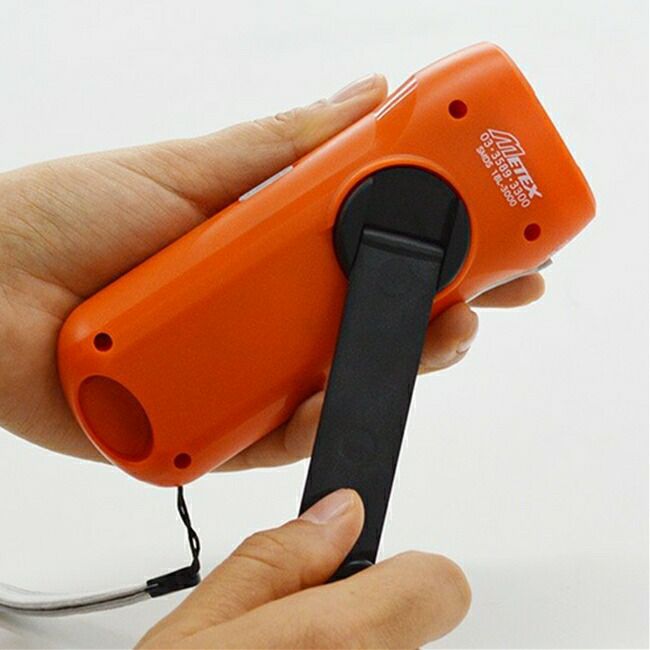 メテックスMETEXEVERBrightエバーブライトスーパーミニDX(L-S)手回し充電ラジオSMDT-OR/SMDS-OR