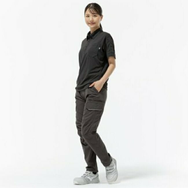 ミズノmizunoワークボタンダウンポロシャツ(半袖)