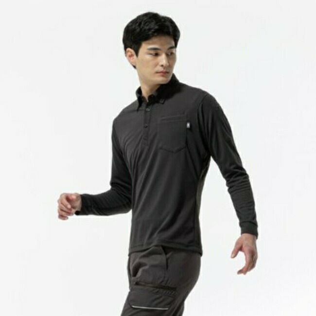 ミズノmizunoワークボタンダウンポロシャツ(長袖)